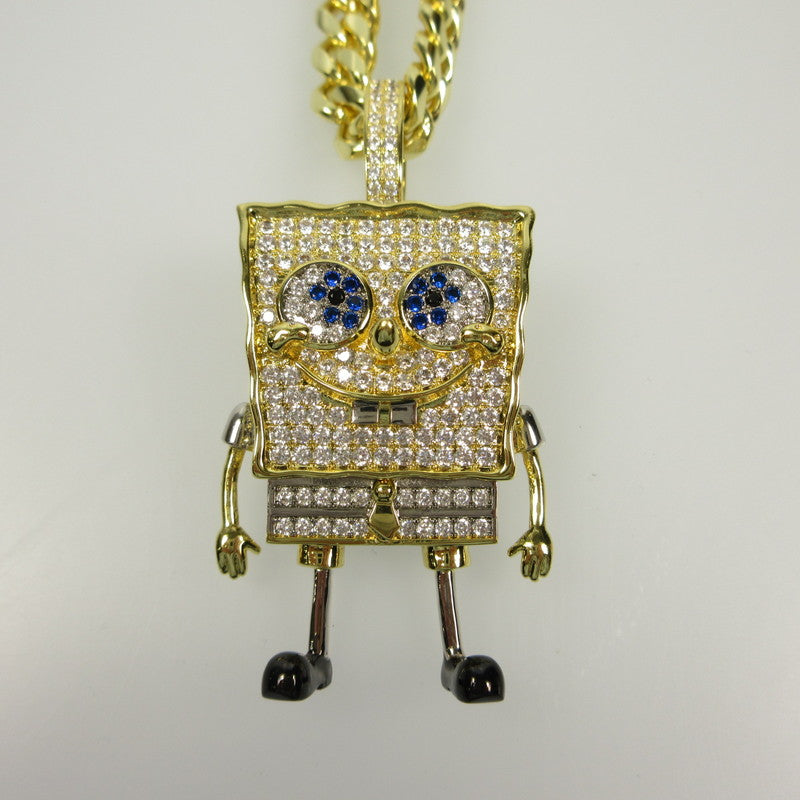 【中古】 SPONGEBOB SQUAREPANTS NECKLACE ネックレス ゴールド