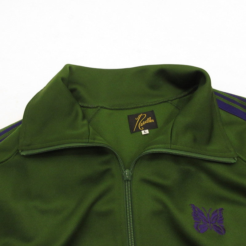 【中古】Needles | ニードルス Track Jacket-Poly Smooth ジャージ NS244 グリーン サイズ:L