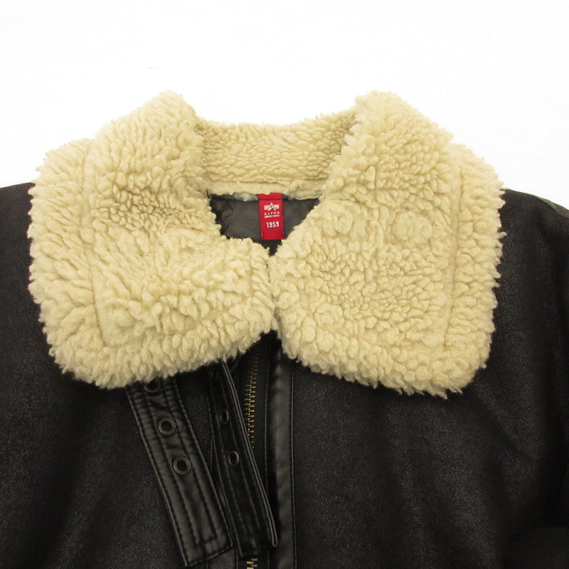 【中古】ALPHA | アルファ B-3 ミリタリーコート TA1469-075 ブラック サイズ:M