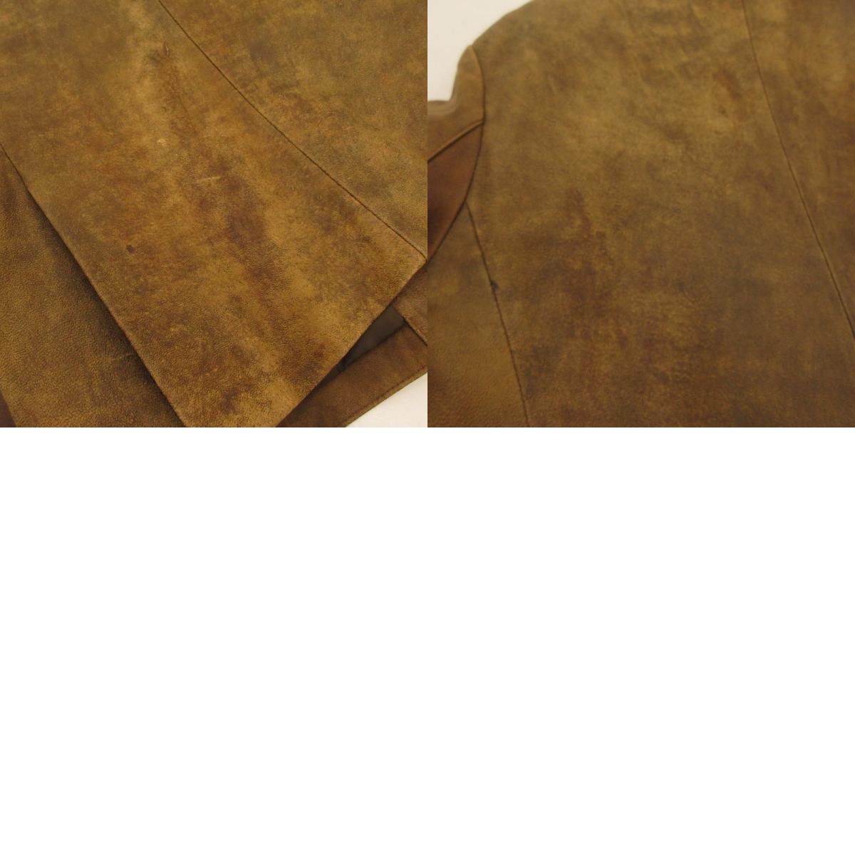 【中古】 レザー ブラウン サイズ:M