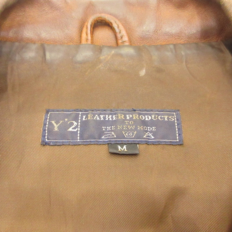 【中古】 レザー ブラウン サイズ:M