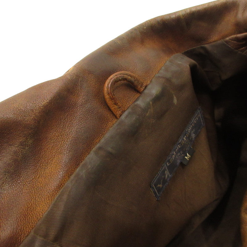 【中古】 レザー ブラウン サイズ:M