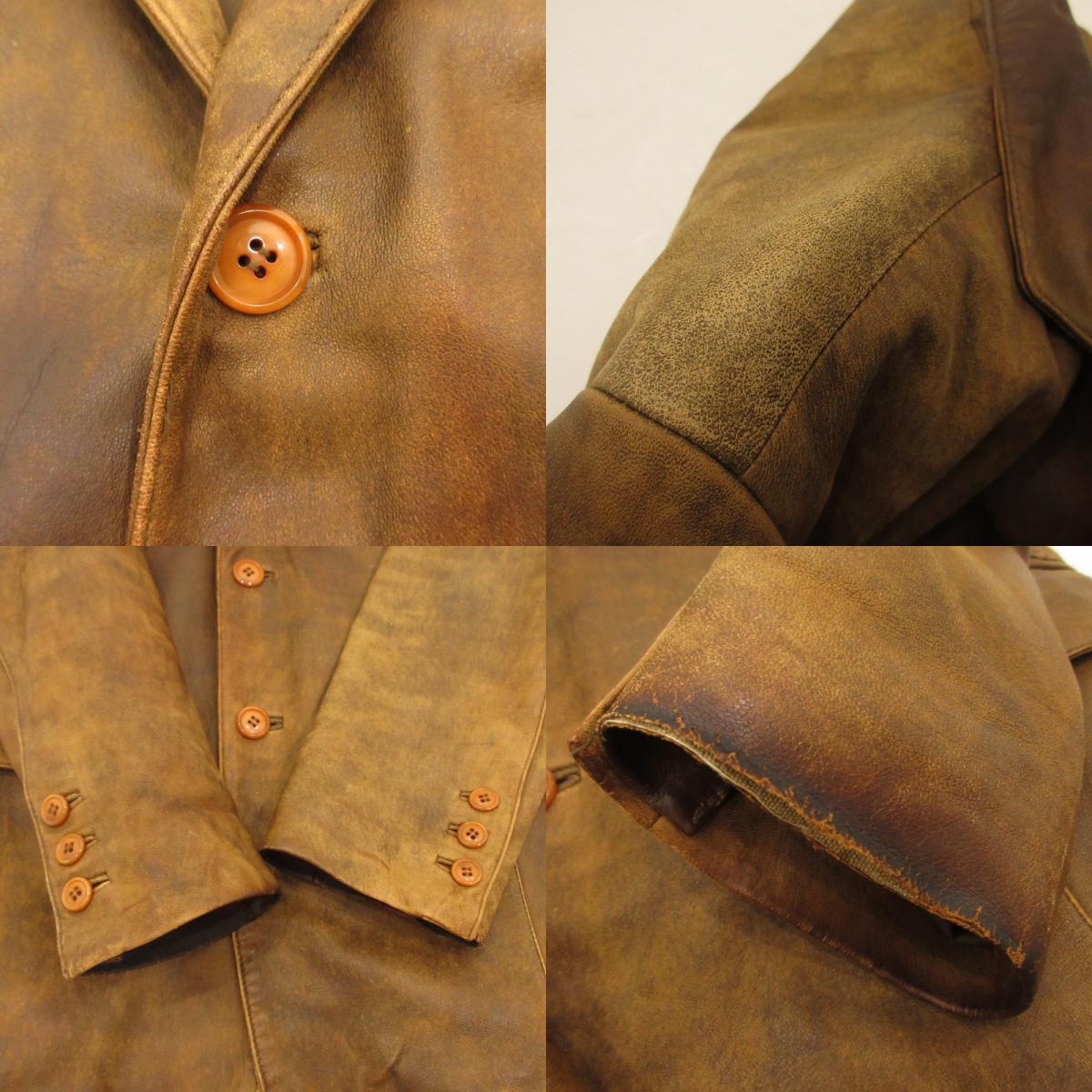 【中古】 レザー ブラウン サイズ:M