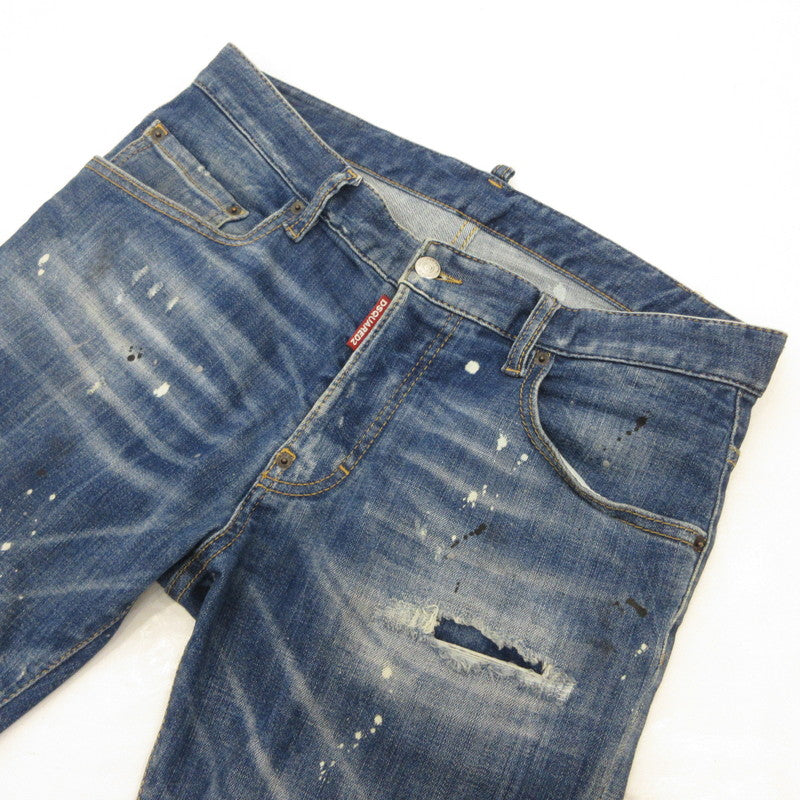 【中古】DSQUARED2 | ディースクエアード SKATER JEAN デニムパンツ S71LB1275 S30872 ブルー サイズ:46