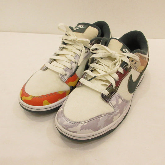 【中古】NIKE | ナイキ DUNK LOW SE 'CAMO' スニーカー DH0957-100 年式:2021S/S ホワイト 26cm