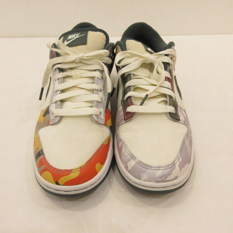 【中古】NIKE | ナイキ DUNK LOW SE 'CAMO' スニーカー DH0957-100 年式:2021S/S ホワイト 26cm