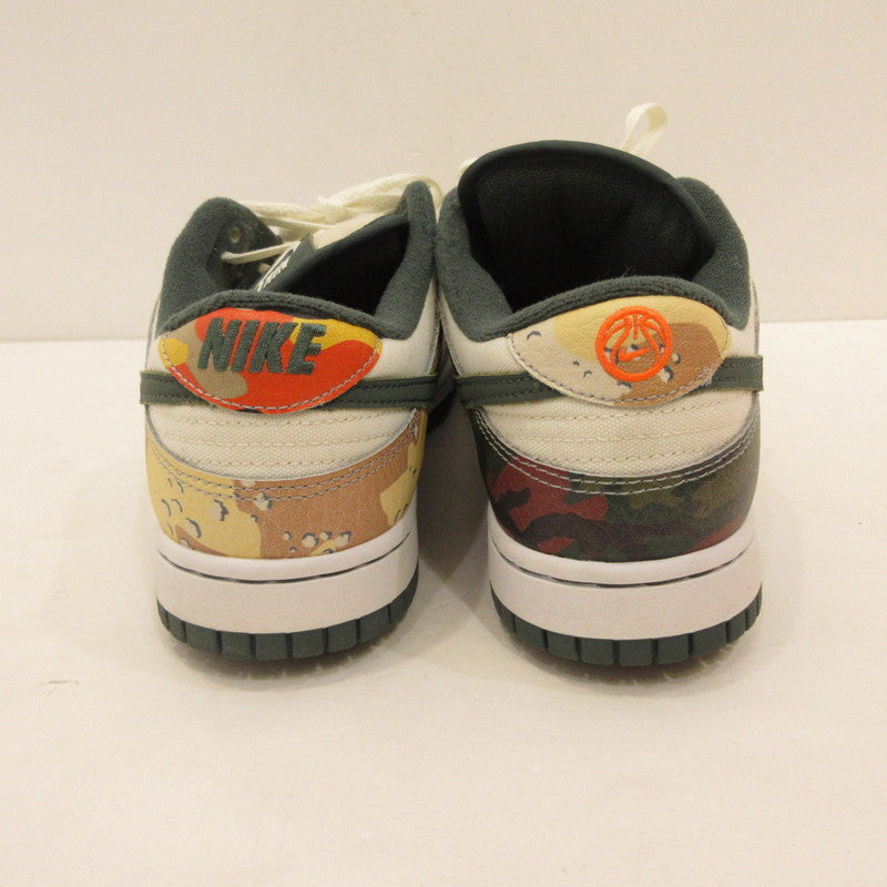 【中古】NIKE | ナイキ DUNK LOW SE 'CAMO' スニーカー DH0957-100 年式:2021S/S ホワイト 26cm
