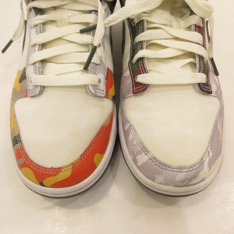 【中古】NIKE | ナイキ DUNK LOW SE 'CAMO' スニーカー DH0957-100 年式:2021S/S ホワイト 26cm