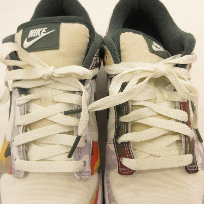 【中古】NIKE | ナイキ DUNK LOW SE 'CAMO' スニーカー DH0957-100 年式:2021S/S ホワイト 26cm