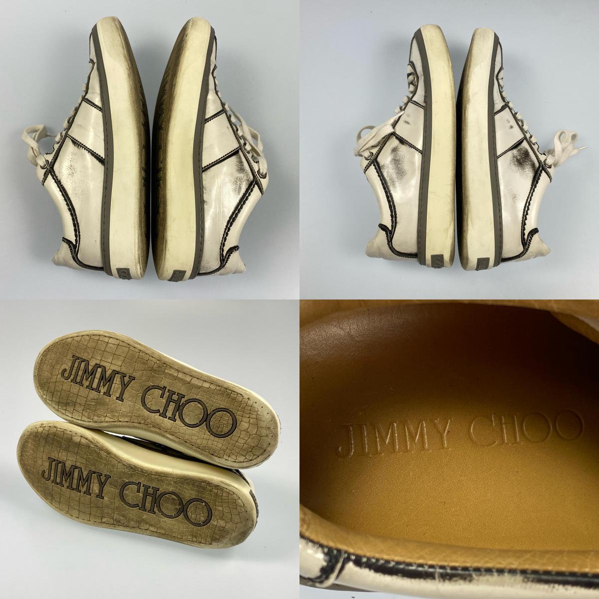 【中古】JIMMY CHOO | ジミーチュウ スニーカー サイズ:EU40 ホワイト