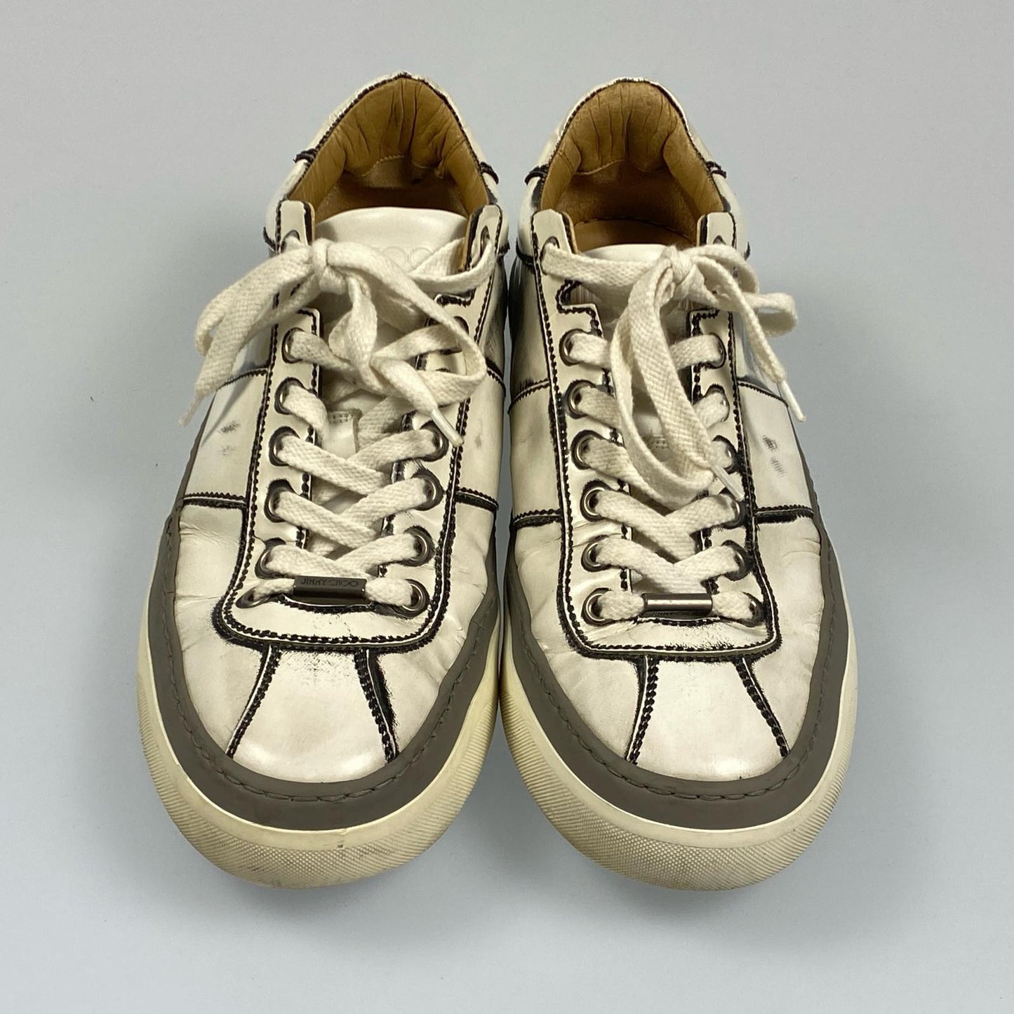 【中古】JIMMY CHOO | ジミーチュウ スニーカー サイズ:EU40 ホワイト