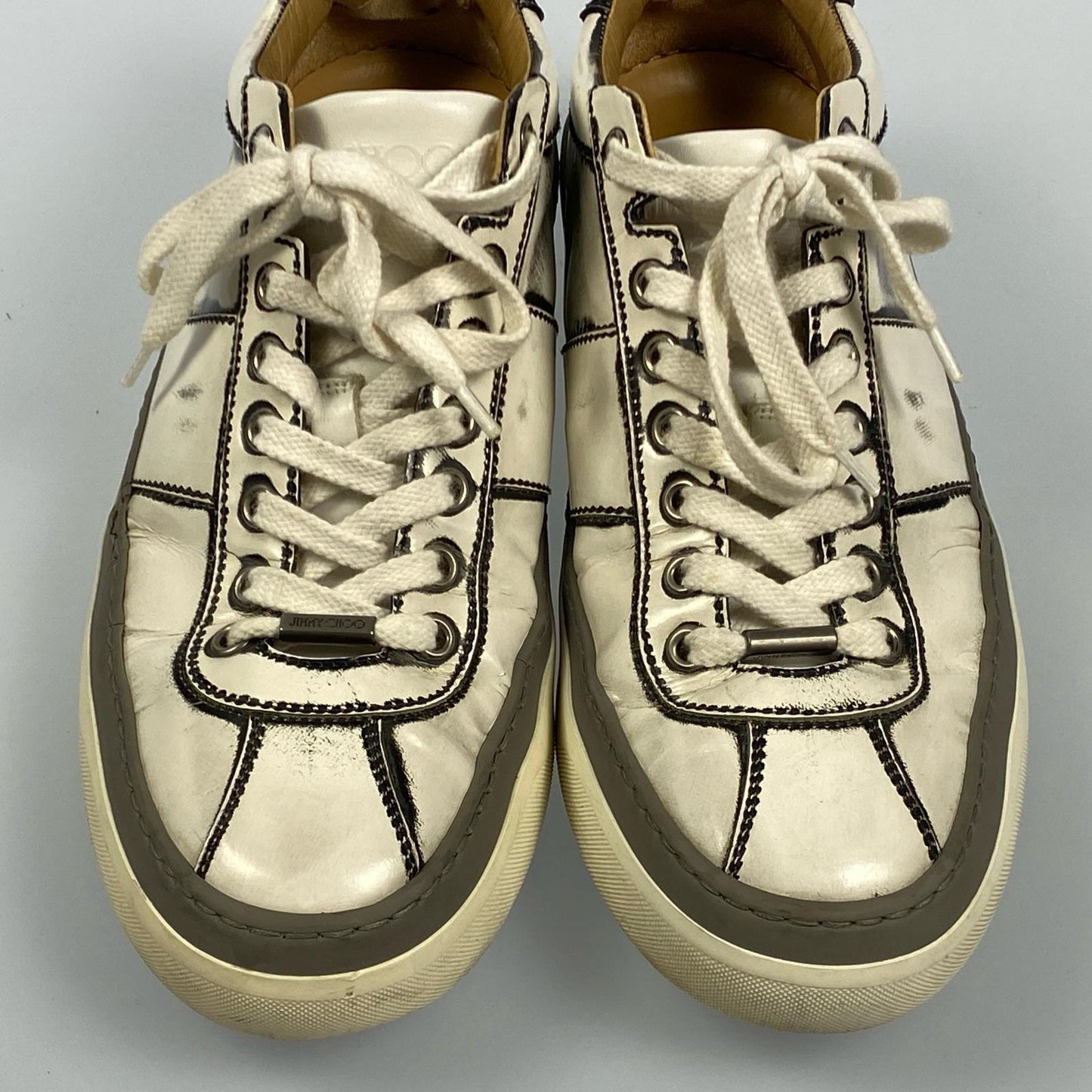 【中古】JIMMY CHOO | ジミーチュウ スニーカー サイズ:EU40 ホワイト