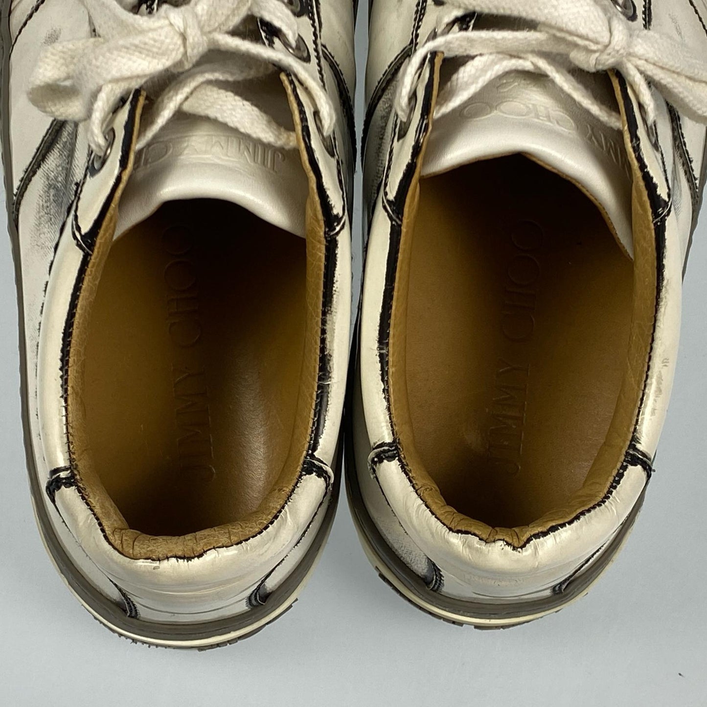 【中古】JIMMY CHOO | ジミーチュウ スニーカー サイズ:EU40 ホワイト