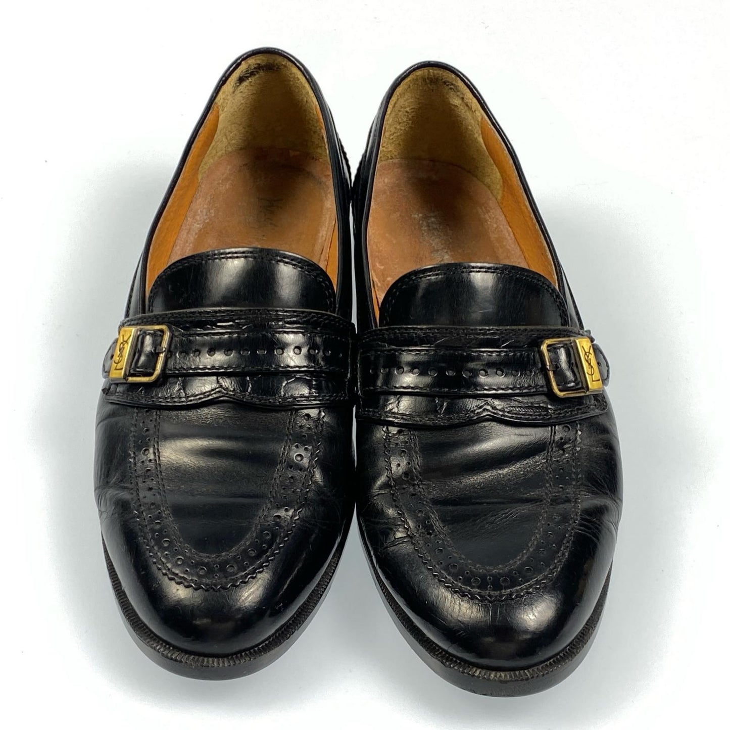 【中古】YVES SAINT LAURENT | イヴ・サンローラン ローファー 24.5cm ブラック 24.5cm