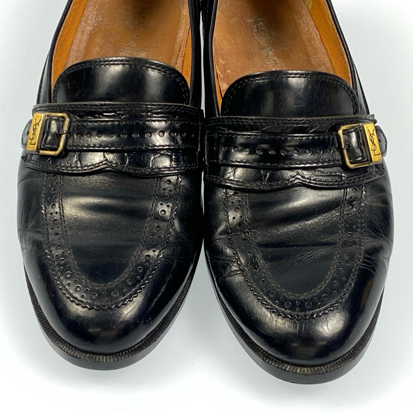 【中古】YVES SAINT LAURENT | イヴ・サンローラン ローファー 24.5cm ブラック 24.5cm