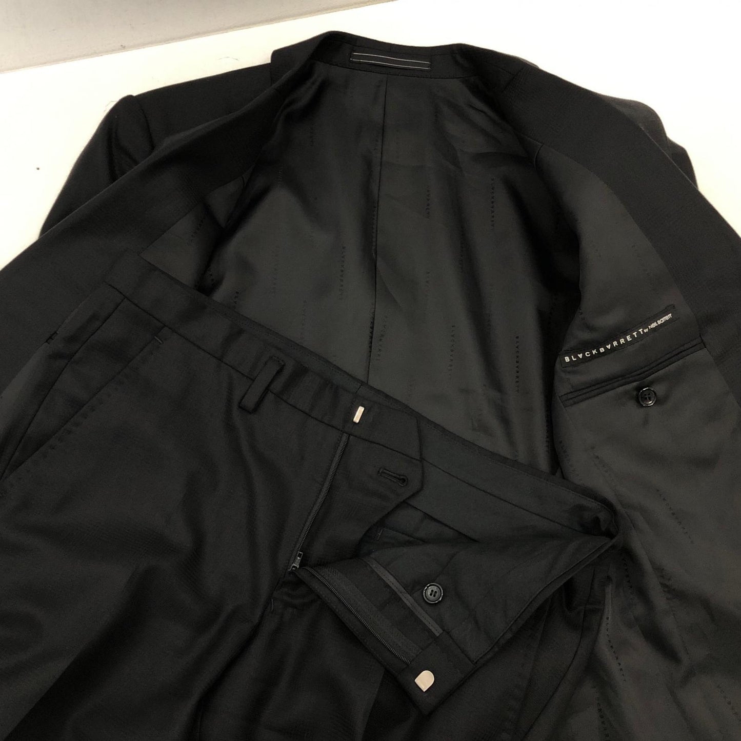 【中古】BLACKBARRETT by NEIL BARRETT | ブラックバレットバイニールバレット セットアップ R1D12-205-09 ブラック サイズ:1