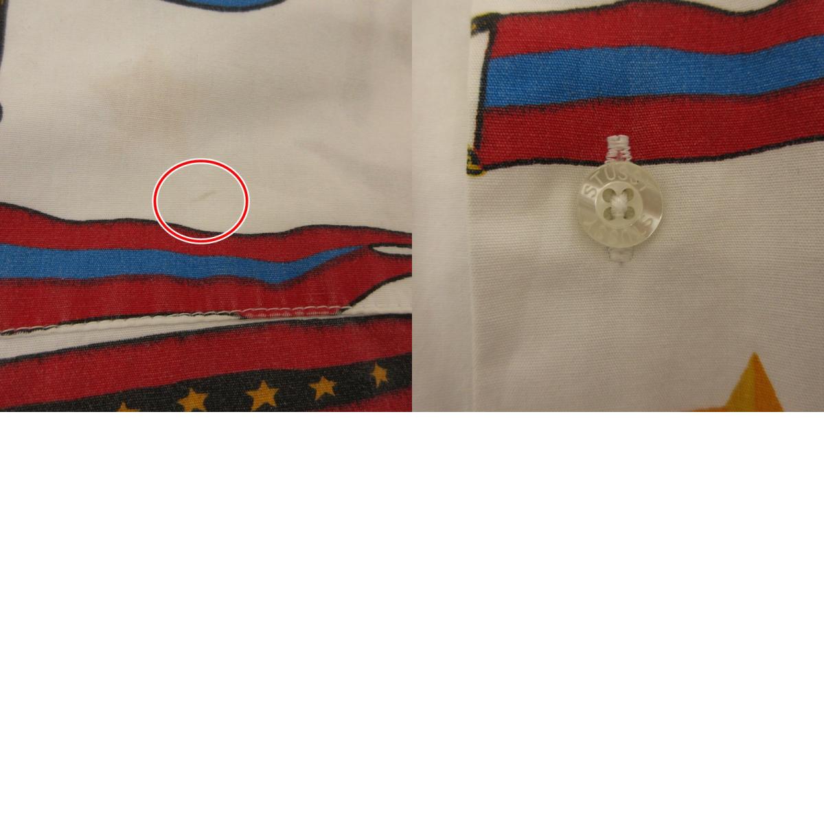 STUSSY | ステューシー Flags 半袖シャツ 111798 サイズ:L