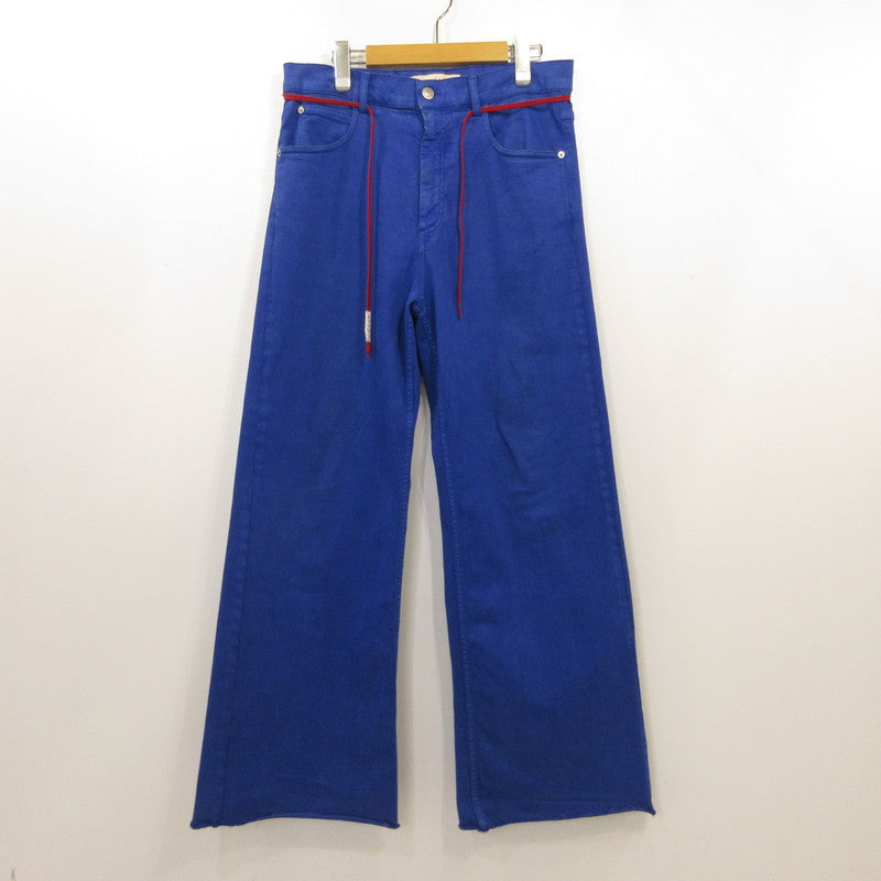 【中古】MARNI | マルニ GARMENT DYED FLOCK DENIM パンツ PUJU0019A0 国内正規品 2023S/S ブルー サイズ:30