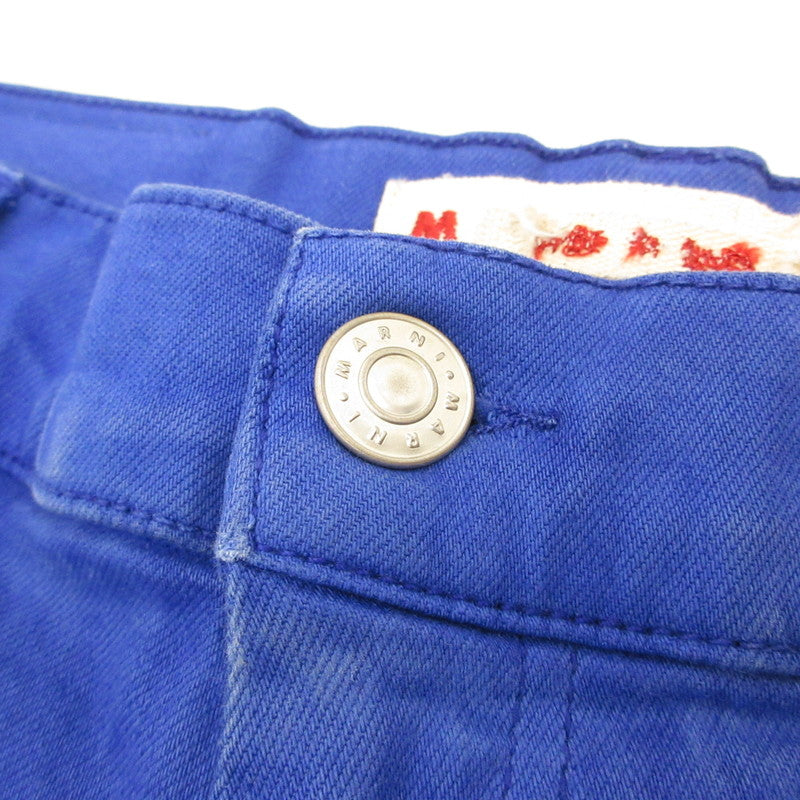 【中古】MARNI | マルニ GARMENT DYED FLOCK DENIM パンツ PUJU0019A0 国内正規品 2023S/S ブルー サイズ:30