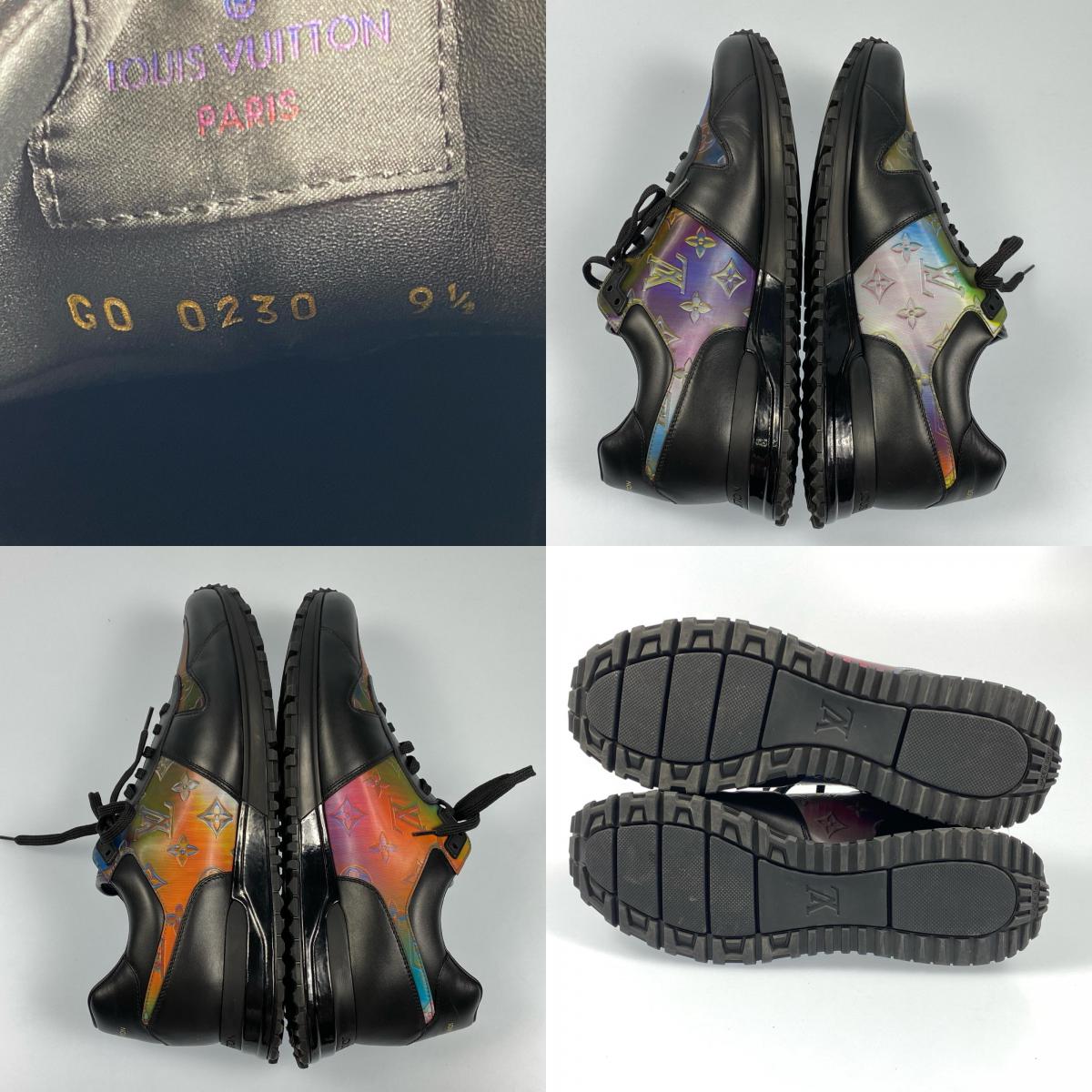 【中古】LOUIS VUITTON | ルイ・ヴィトン ランアウェイライン レインボー スニーカー GO0230 サイズ:UK9 1/2