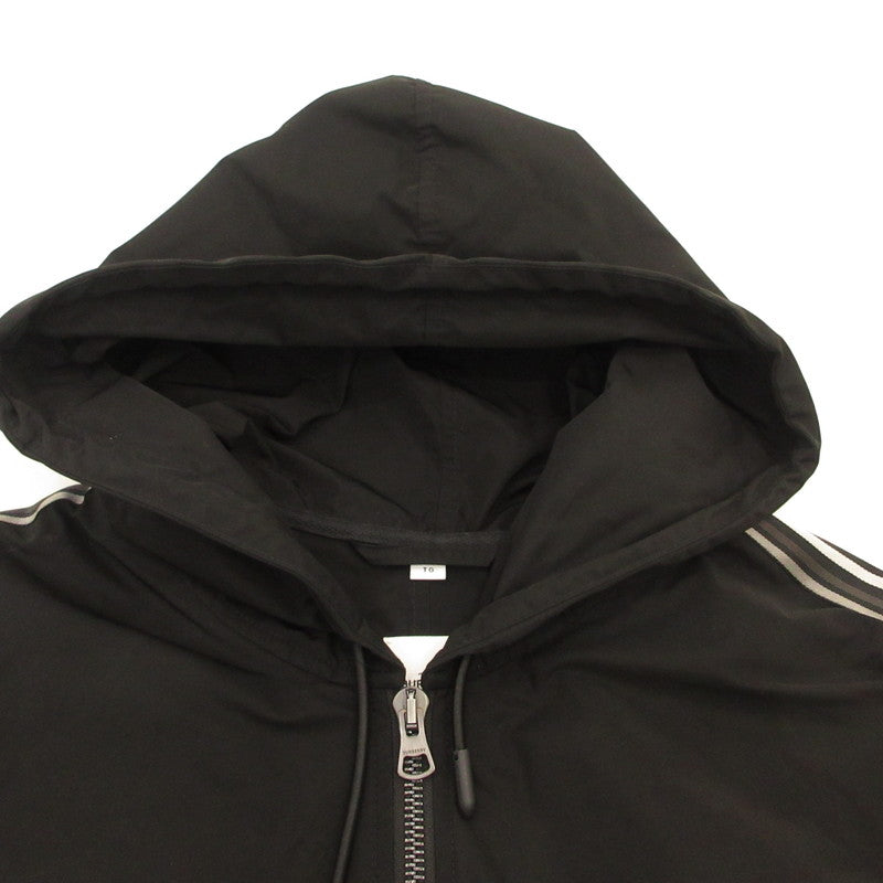 【中古】BURBERRY London England | バーバリーロンドンイングランド タフタフーデッドジップアップジャケット ナイロンジャケット 8024031 2020S/S ブラック サイズ:XL