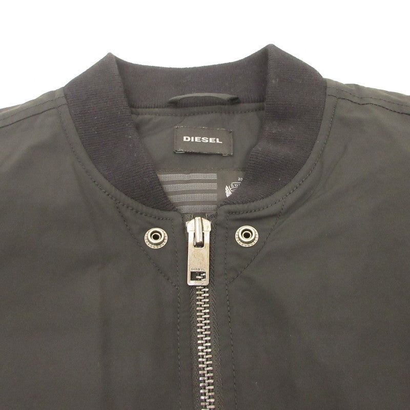 【中古】DIESEL | ディーゼル ミリタリージャケット ブラック サイズ:M