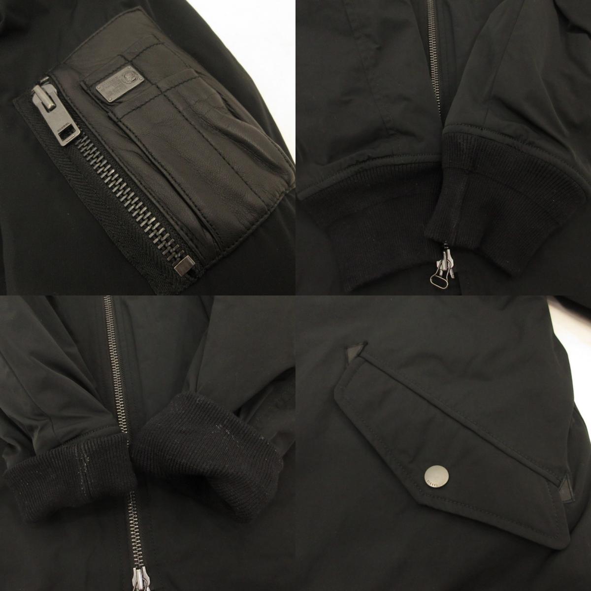 【中古】DIESEL | ディーゼル ミリタリージャケット ブラック サイズ:M