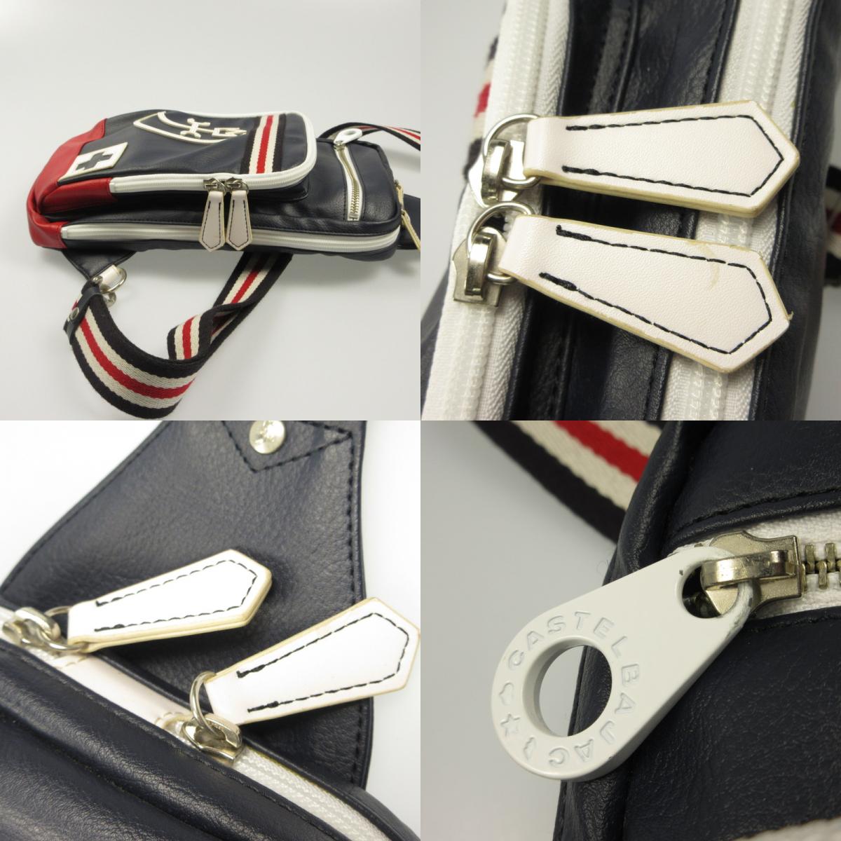 【中古】CASTEL BAJAC | カステルバジャック パンセ ボディバッグ ネイビー