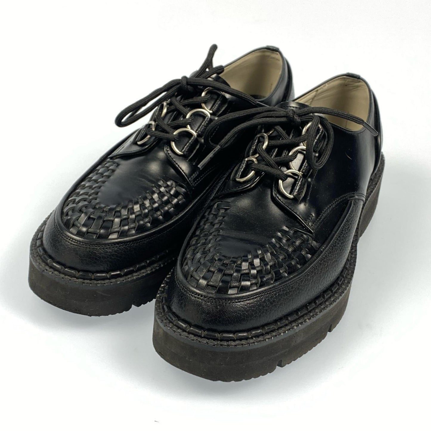 【中古】foot the coacher | フットザコーチャー CHAOS D-RING SHOES BRAIDED その他靴 FTC1834005 レザーシューズ ブラック