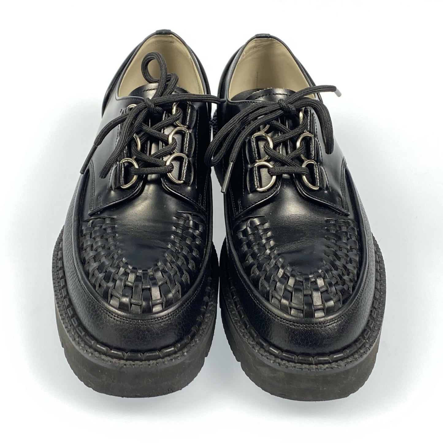 【中古】foot the coacher | フットザコーチャー CHAOS D-RING SHOES BRAIDED その他靴 FTC1834005 レザーシューズ ブラック