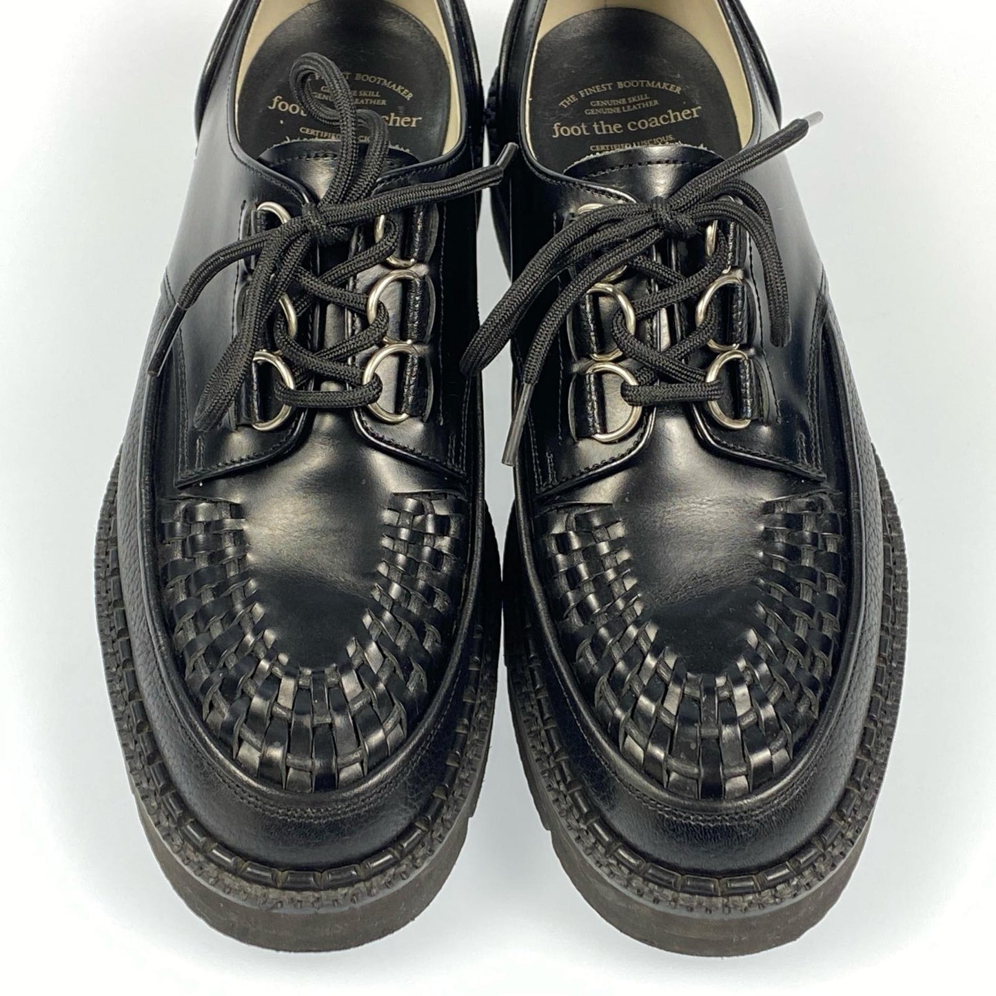 【中古】foot the coacher | フットザコーチャー CHAOS D-RING SHOES BRAIDED その他靴 FTC1834005 レザーシューズ ブラック