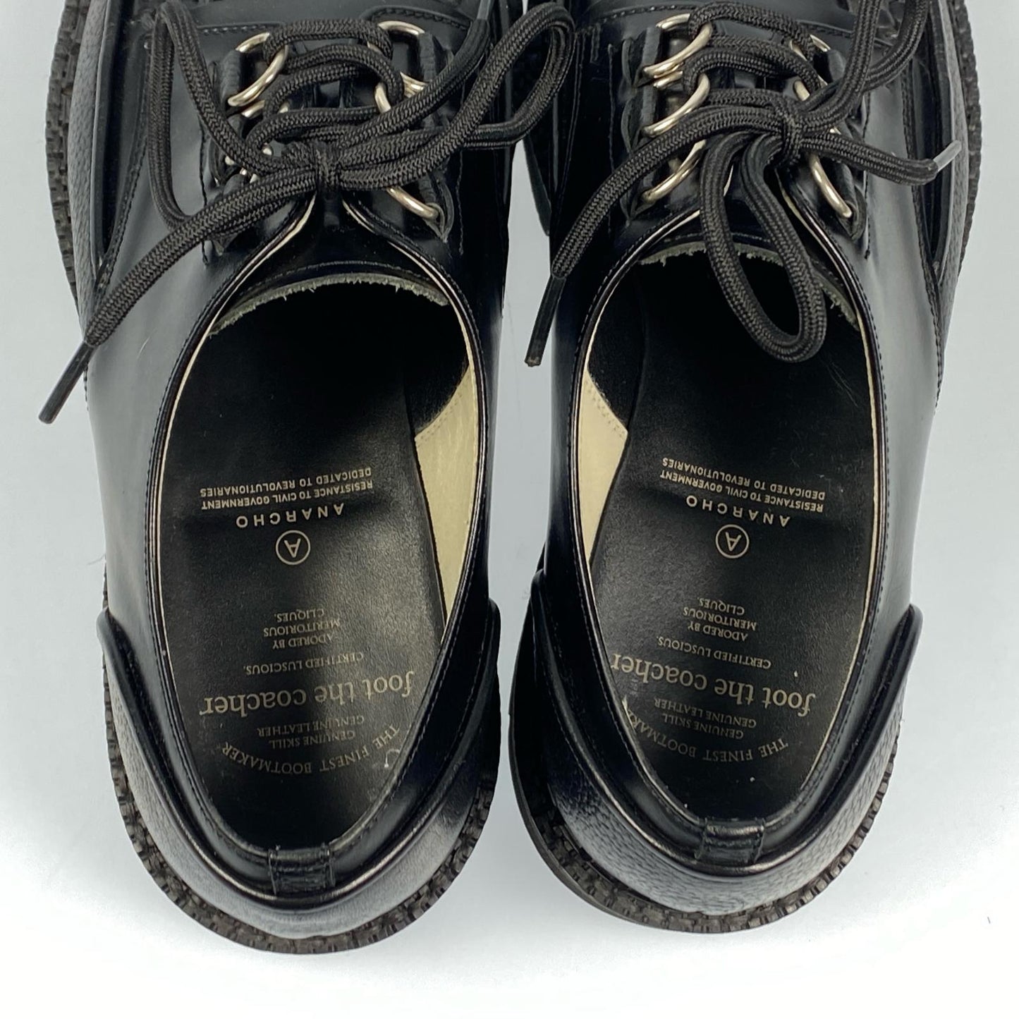 【中古】foot the coacher | フットザコーチャー CHAOS D-RING SHOES BRAIDED その他靴 FTC1834005 レザーシューズ ブラック