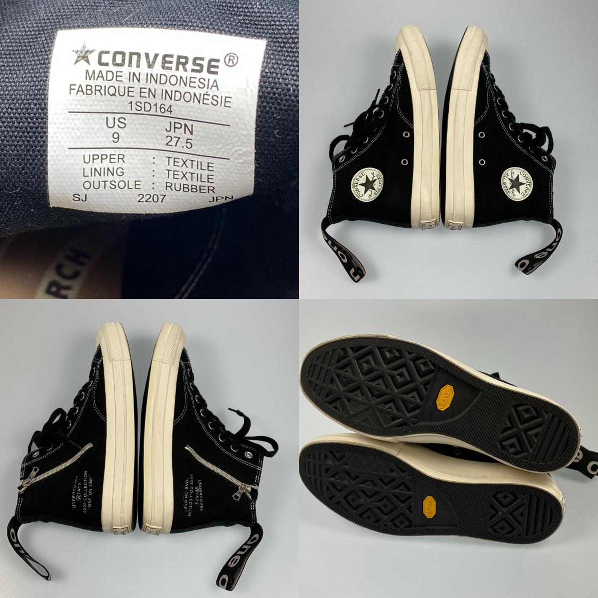 【中古】CONVERSE ADDICT | コンバースエディクト CHUCK TAYLOR CANVAS / UW Z HI スニーカー 31307440 27.5cm ブラック 27.5cm