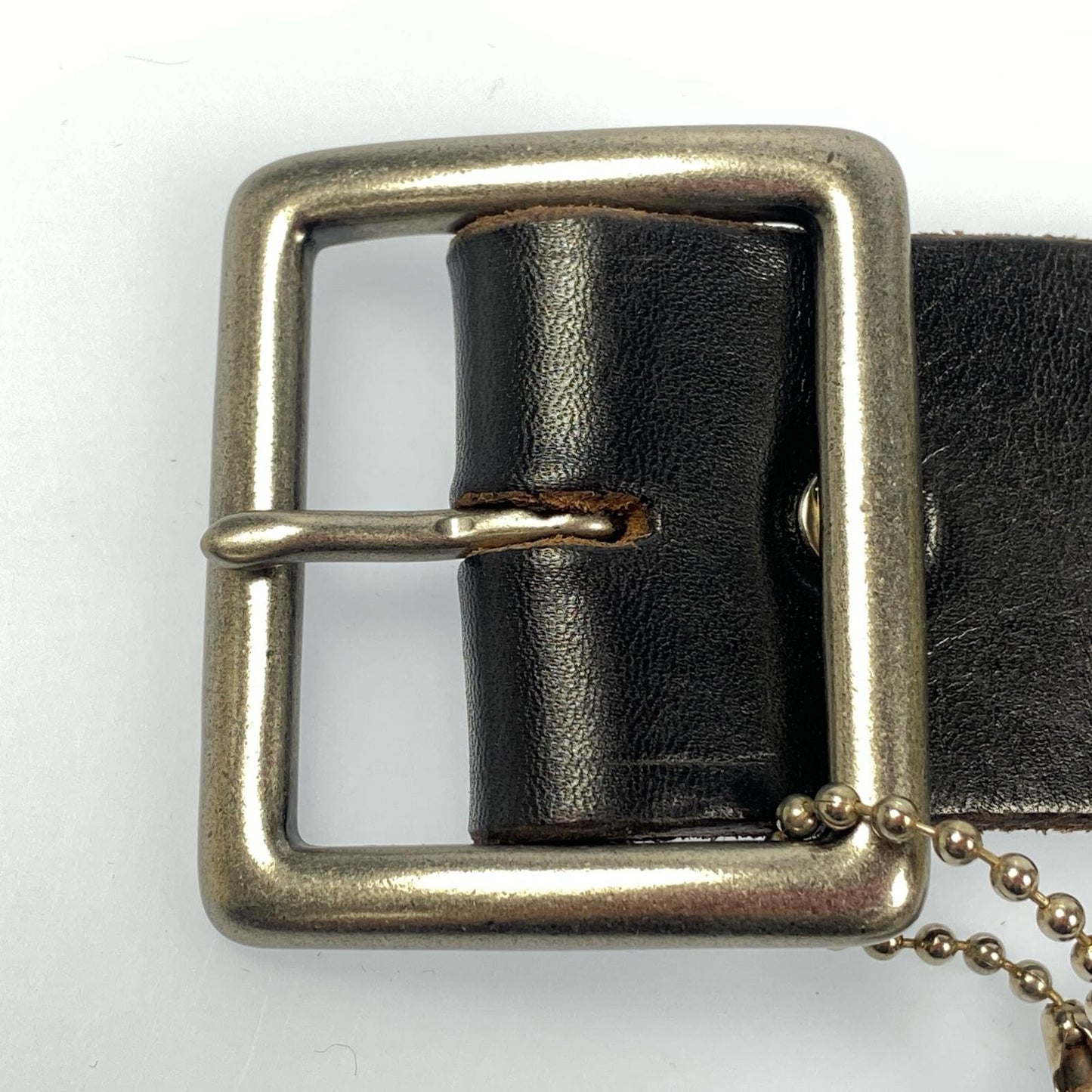 【中古】HTC | エイチティーシー Leather Studs Belt Overlay Peanuts Snake ベルト サイズ:W:36 ブラック