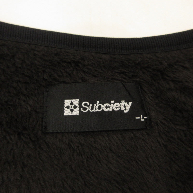 【中古】Subciety | サブサエティ FLEECE ZIP CARDIGAN カーディガン 2022A/W サイズ:L