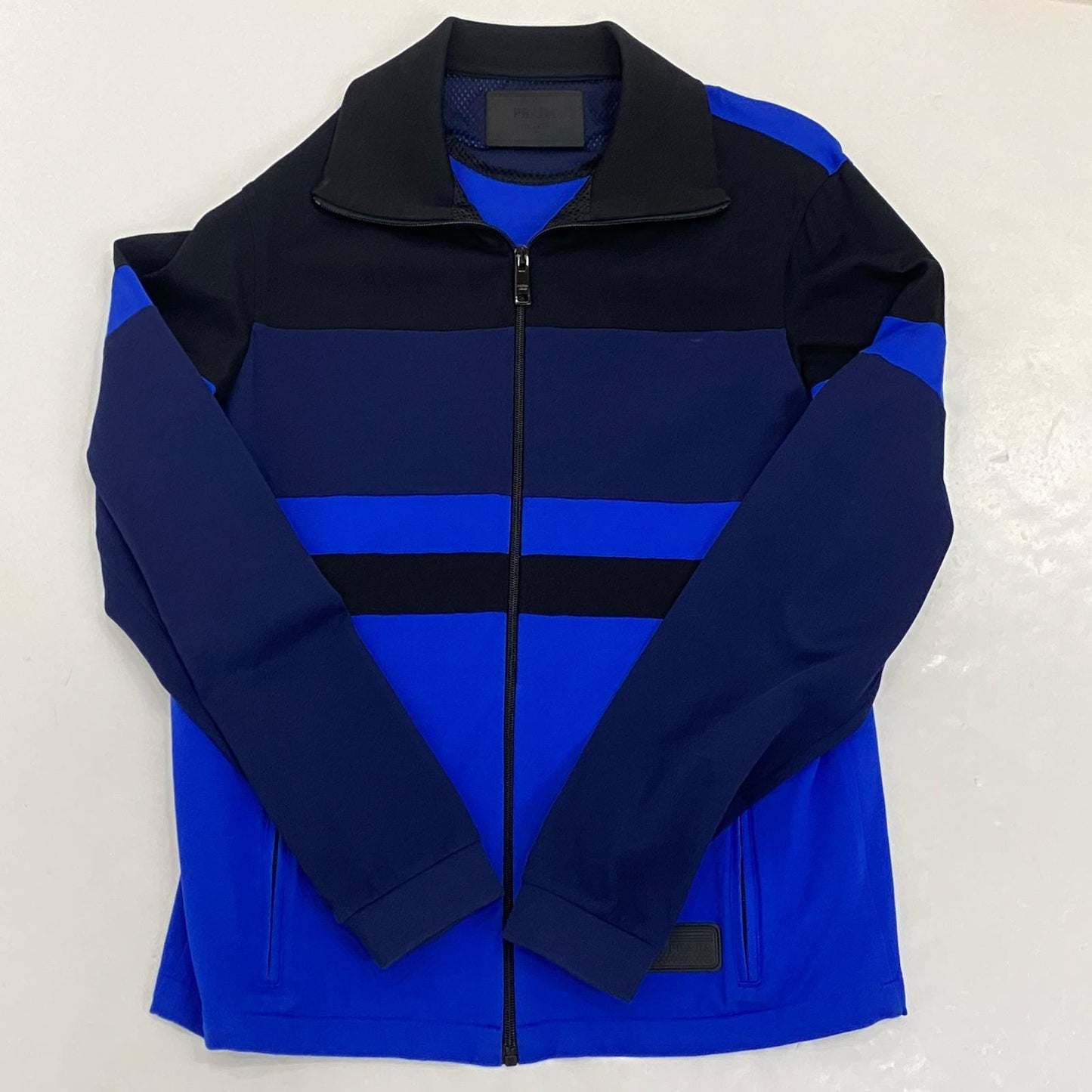 【中古】PRADA | プラダ ジャージ UJL047 トラックジャケット 2018年製 国内正規品 ブルー サイズ:M