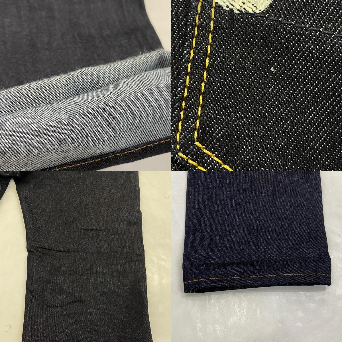 【中古】EVISU | エヴィス Seagull Print Pockets Regular Fit Jeans #2020 デニムパンツ 2EAHTM5JE123320DN W:36 ネイビー
