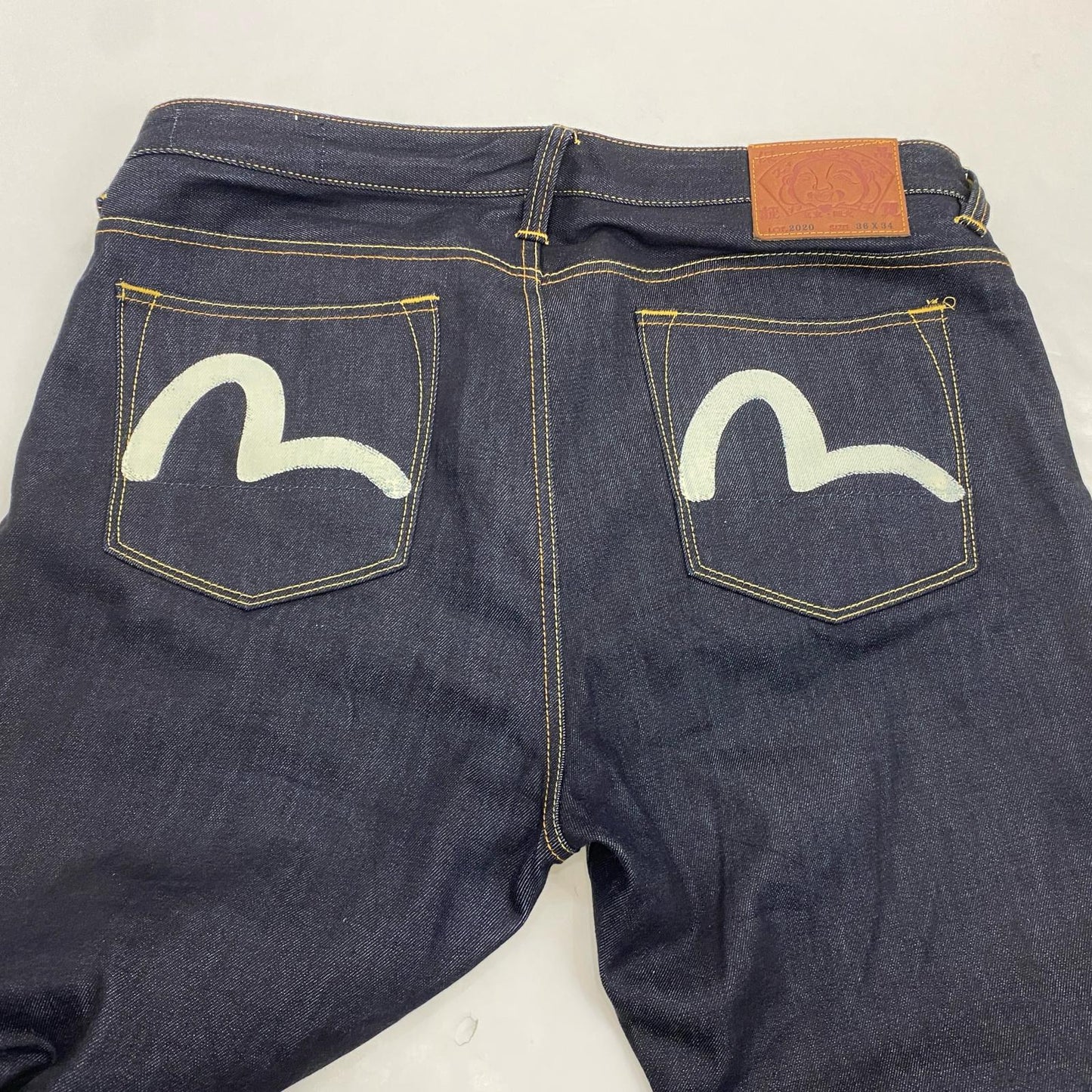 【中古】EVISU | エヴィス Seagull Print Pockets Regular Fit Jeans #2020 デニムパンツ 2EAHTM5JE123320DN W:36 ネイビー