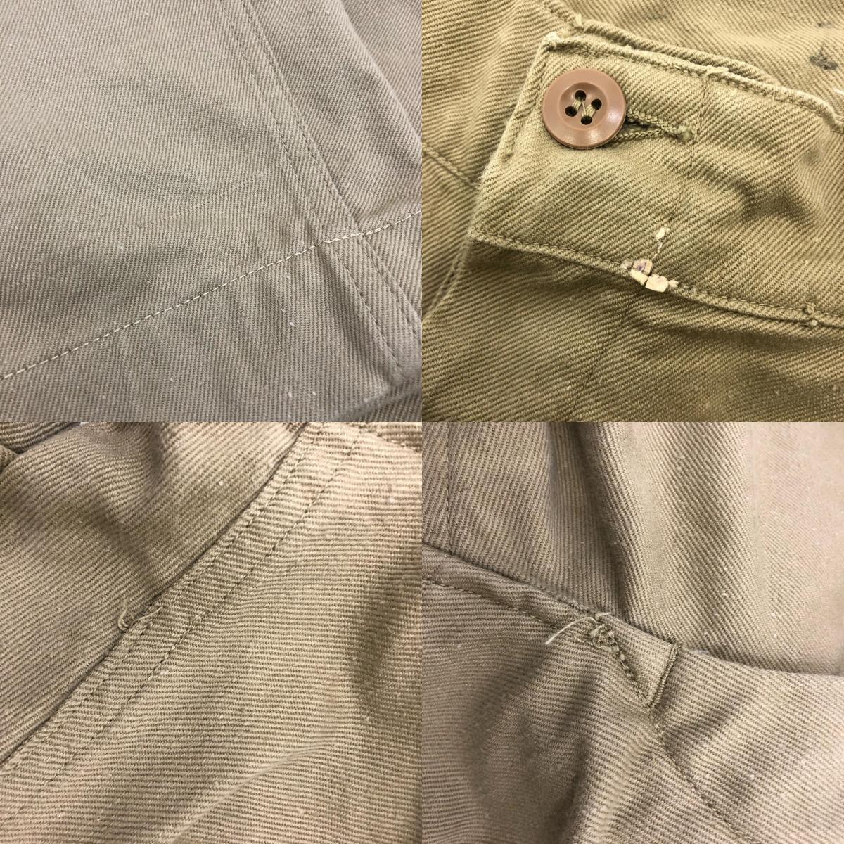 MILITARY衣料 | ミリタリーイリョウ M52 前期 チノパンツ フランス軍 50s ベージュ【姫路東店】