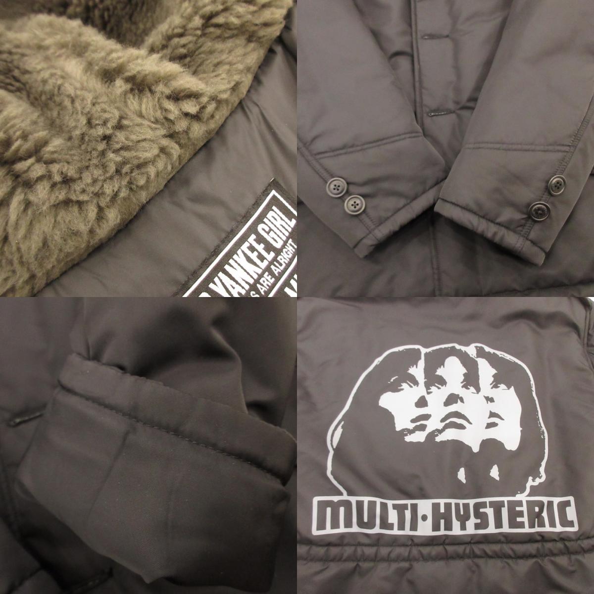 HYSTERIC GLAMOUR | ヒステリックグラマー MULTI HYSTERIC WOMAN B-9コート ミリタリージャケット 02233AC03 プリマロフト ブラック サイズ:M【姫路東店】