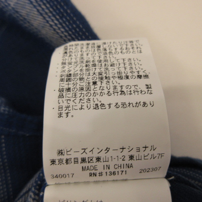 【中古】X-LARGE | エクストララージ OLD ENGLISH L/S FLANNEL SHIRT 長袖シャツ 101233014004 ブルー サイズ:XL