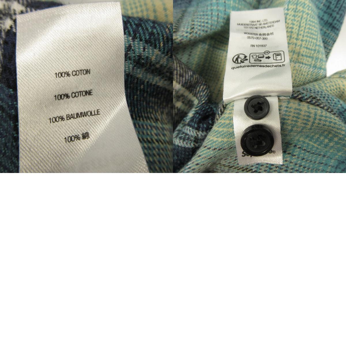 Supreme | Shadow Plaid Flannel Shirt Long Sleeve Shirt 2023S/S Blue Size: L