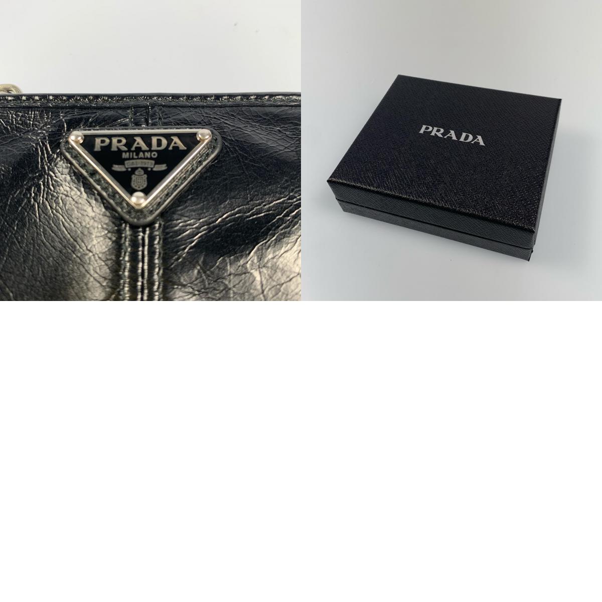 PRADA | プラダ SOFT LUX 二つ折り財布 2ML049 2025S/S ブラック【姫路東店】