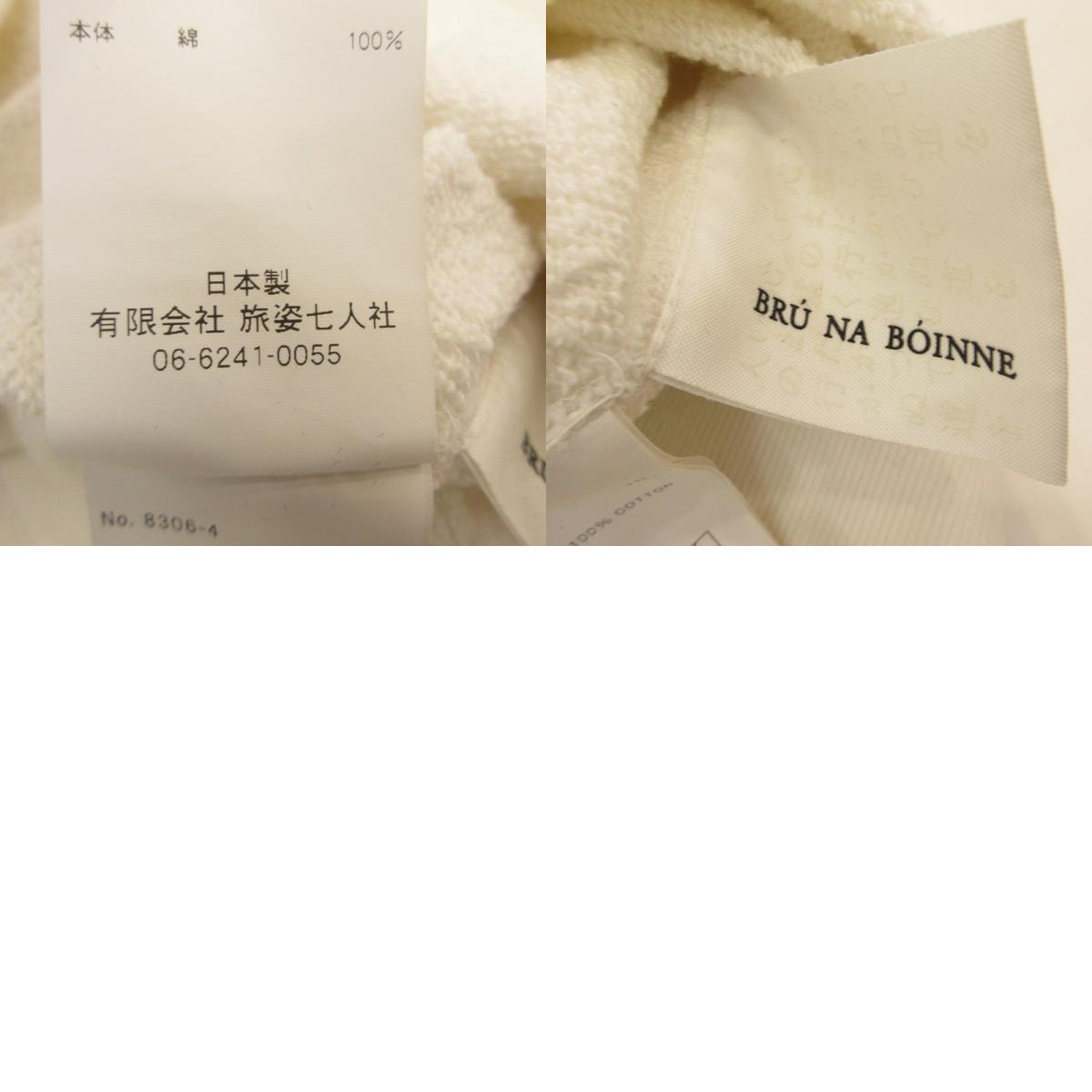 BRU NA BOINNE | ブルーナボイン GOATスウェット スウェット 8306-4 ホワイト サイズ:XL