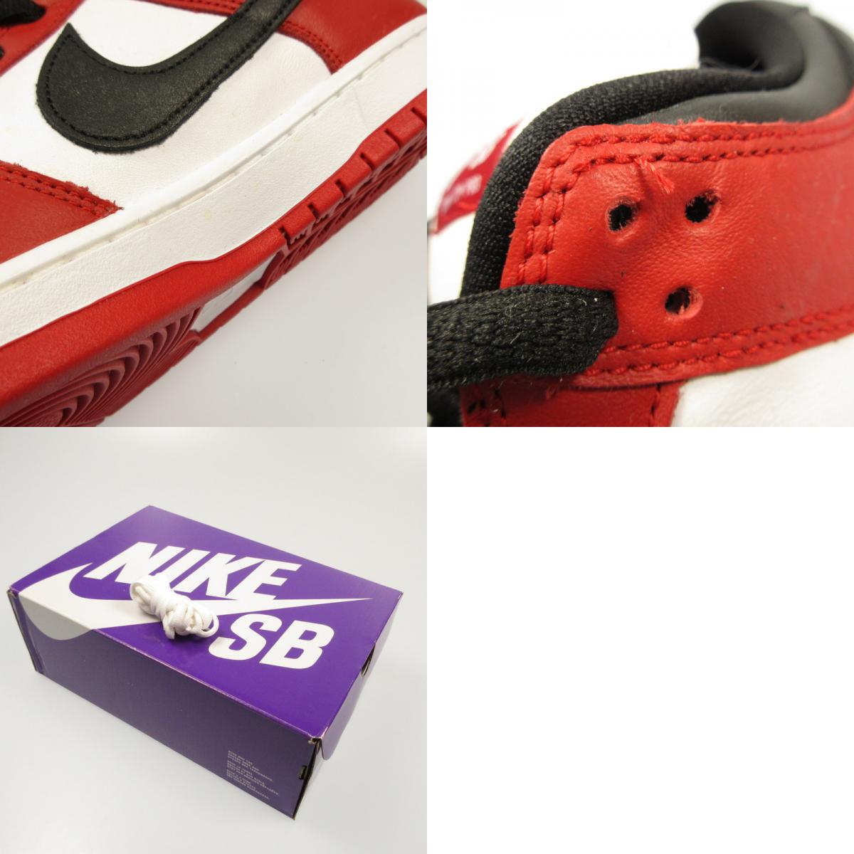 【中古】NIKE | ナイキ SB DUNK LOW PRO 'CHICAGO' スニーカー BQ6817-600 レッド 28cm