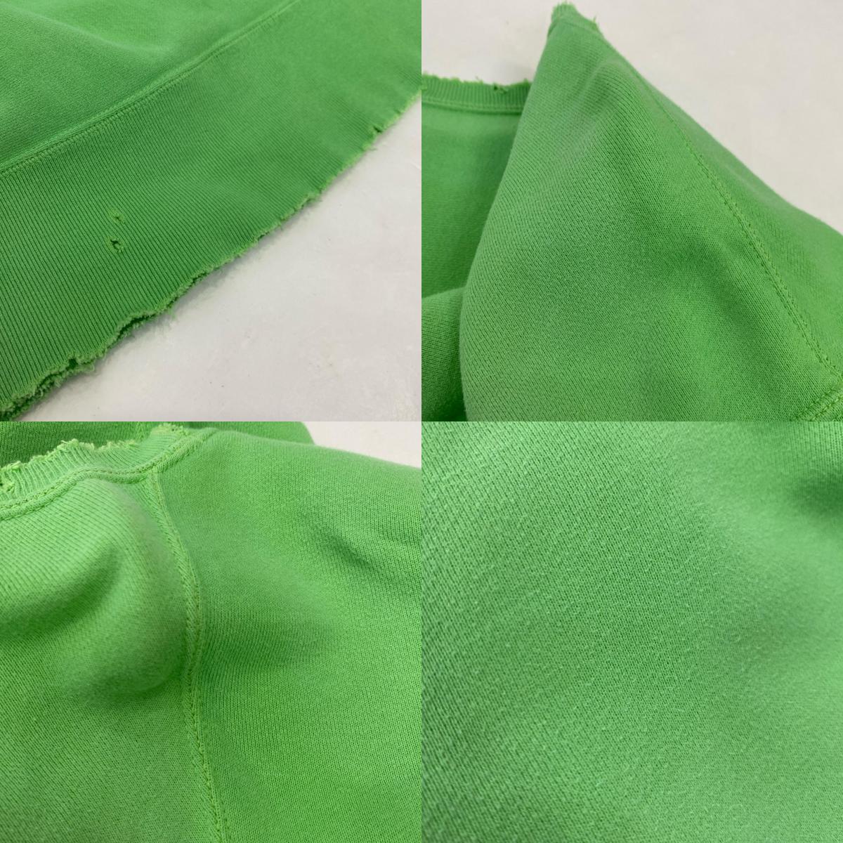 DYED DAMEGE SWEAT SHIRT スウェット ANC-CT14 ライトグリーン サイズ:2【姫路東店】