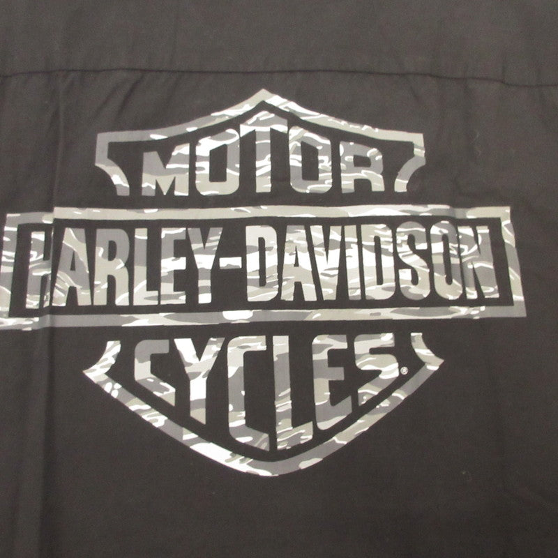 HARLEY-DAVIDSON | ハーレーダビットソン Shirt-Woven- Black 半袖シャツ 96070-24VM ブラック サイズ:L