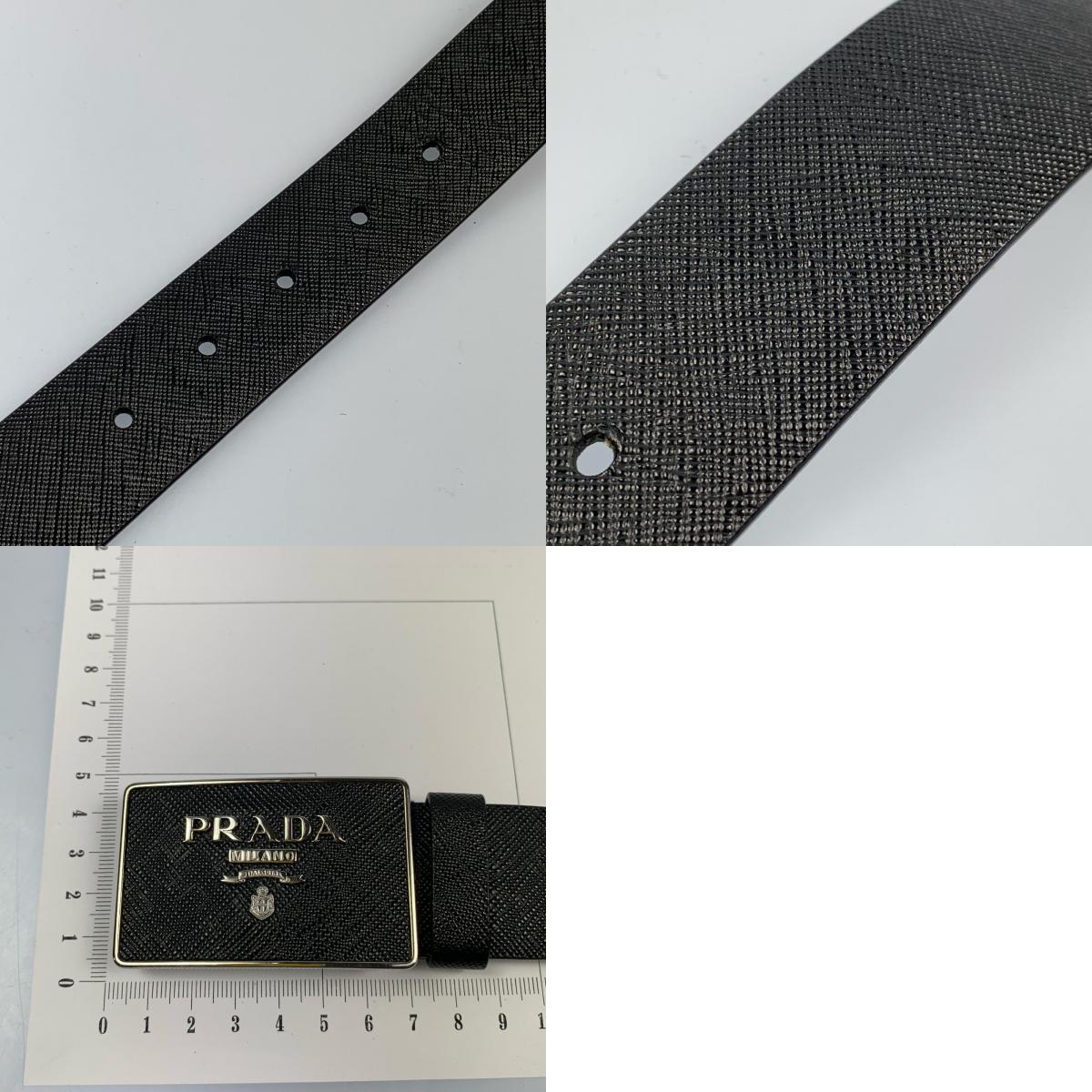 【Used】PRADA | Prada Saffiano Leather Belt Belt 2CC534 Size: 85/34