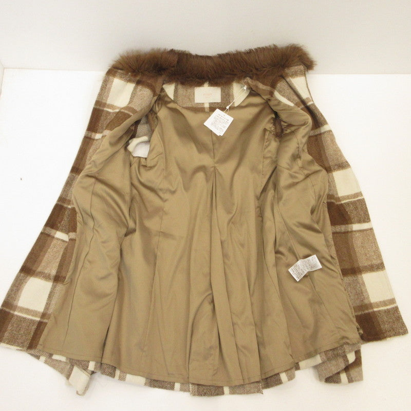 eimy istoire | Eimy istoire Warmy Check Duffle Cape Coat Outerwear 1123500079-0 Size: F