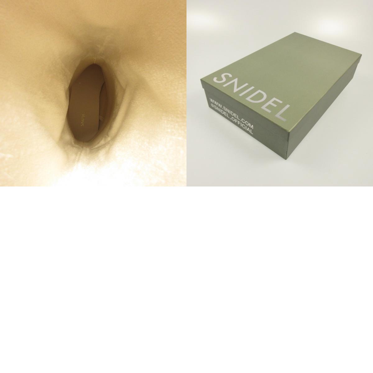 【中古】snidel | スナイデル レースアップファーブーツ ブーツ SWGS254685 ベージュ サイズ:S